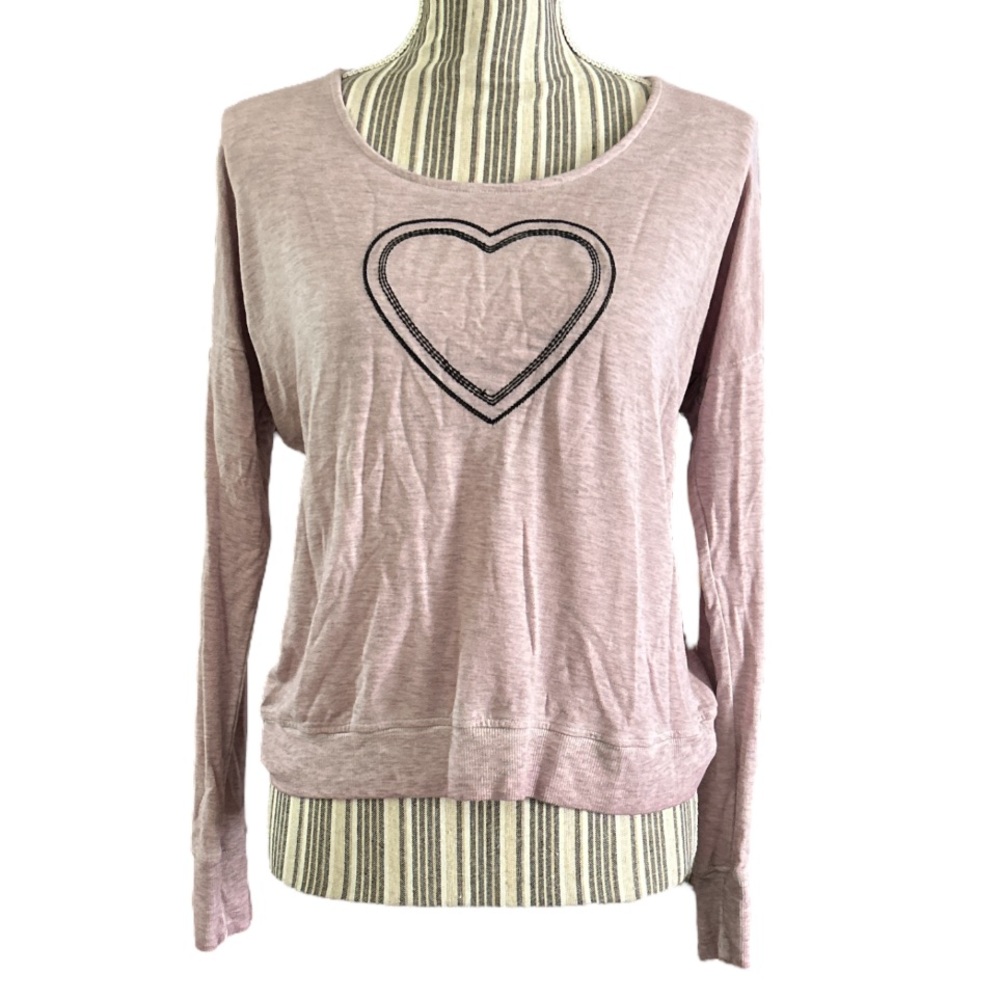 SUNDoWN by River + Sky “All You Need Is Love” Loungewear Top, Size S
